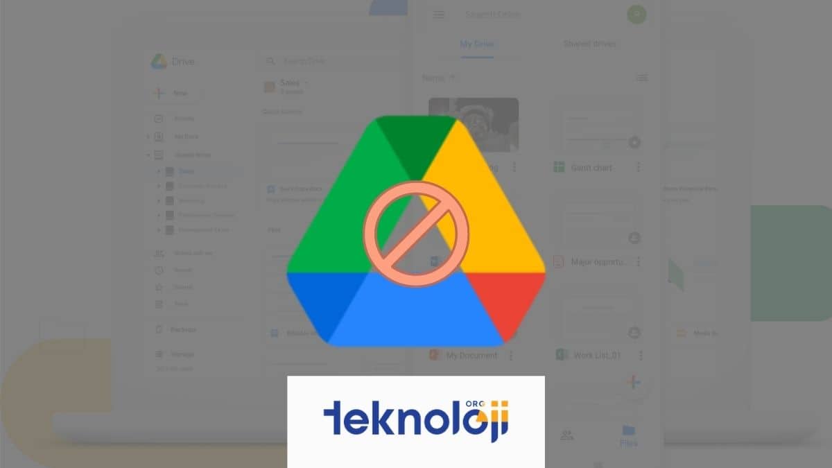 Google Drive kişi engelleme