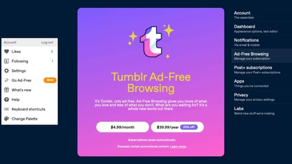 Tumblr Reklamları Kapatma Özelliği Geliştirdi