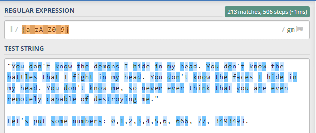 regex örneği