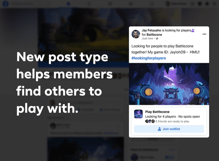 Facebook Gaming Gruplar
