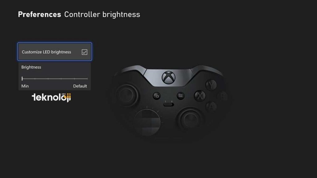 xbox karanlık mod gamepad