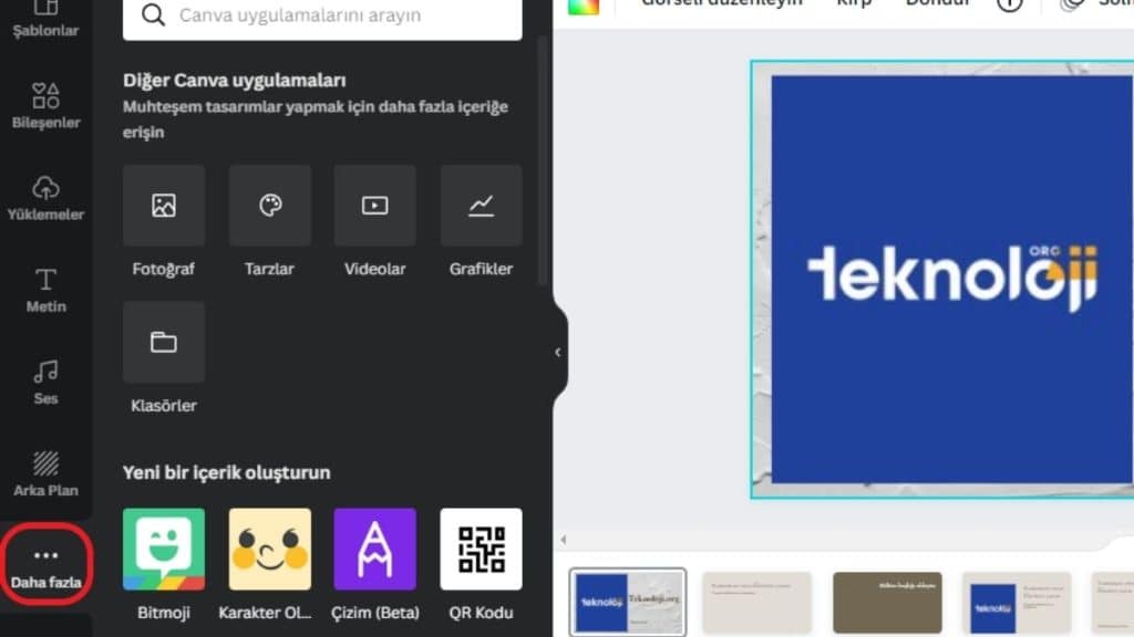 Canva Görsellerine Erişme Canva ile Slayt Nasıl Yapılır - 8