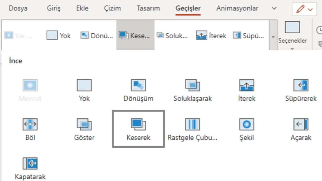 Geçişleri Belirlemek PowerPoint ile Slayt Nasıl Yapılır - 7