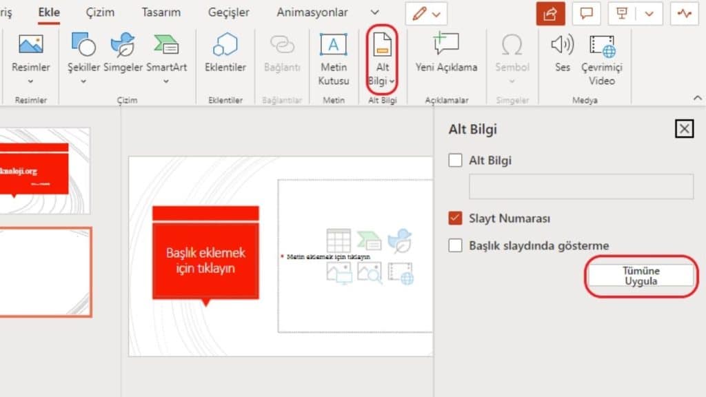 Slayt Numarası Ekleme PowerPoint ile Slayt Nasıl Yapılır - 6