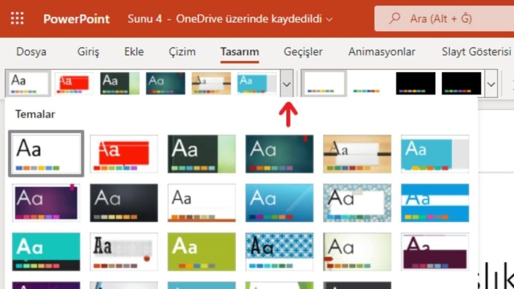 Tema Belirleme PowerPoint ile Slayt Nasıl Yapılır - 1